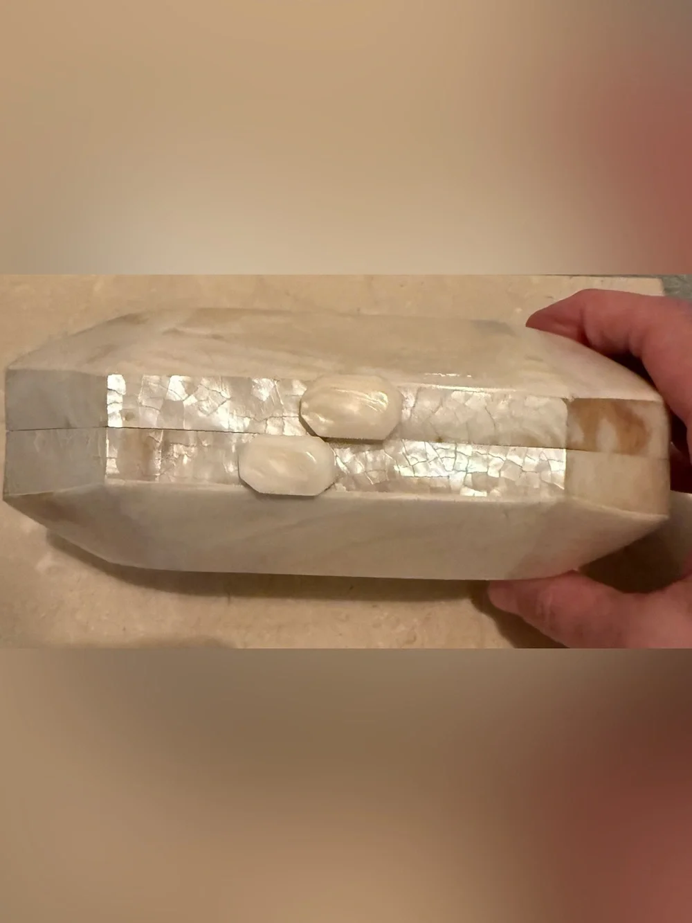 Vintage Mother of Pearl clutch. Like new.